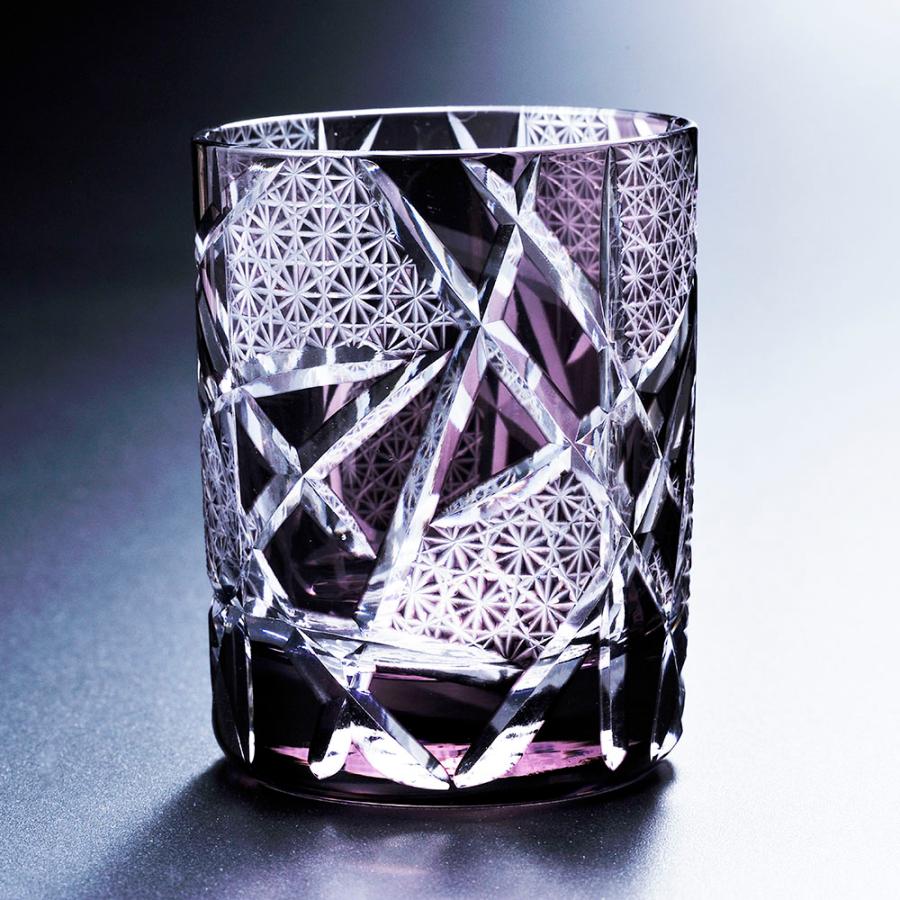 名入れ 切子 麦焼酎 いいちこ 深薫 25度 720ml & 江戸菱硝子 モダン紋様 オールドグラス 木箱入り
