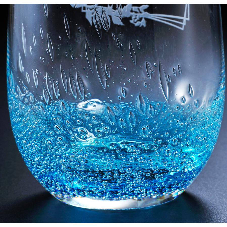 名入れ 気泡入り ミドル ビアグラス