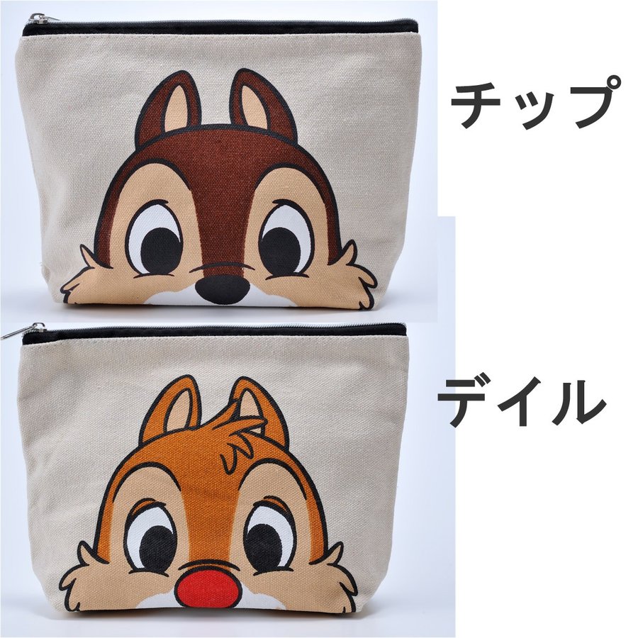 名入れ ディズニー フェイススクエアポーチ