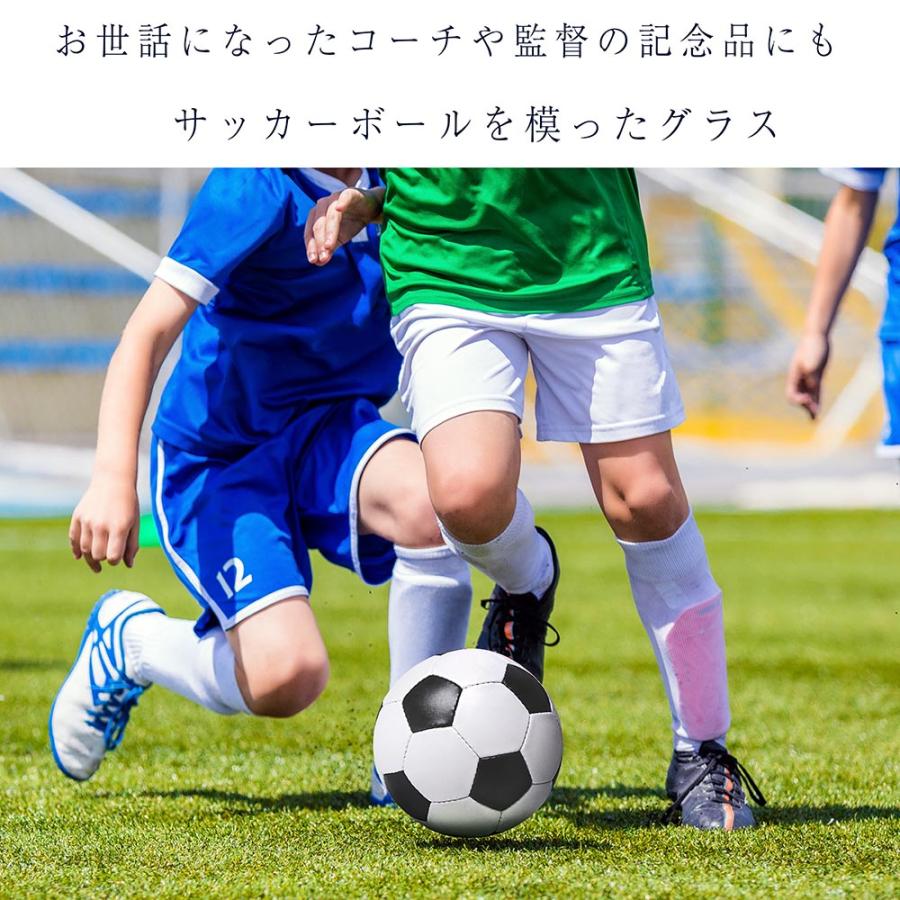 名入れ ボールデザイングラス サッカーボール