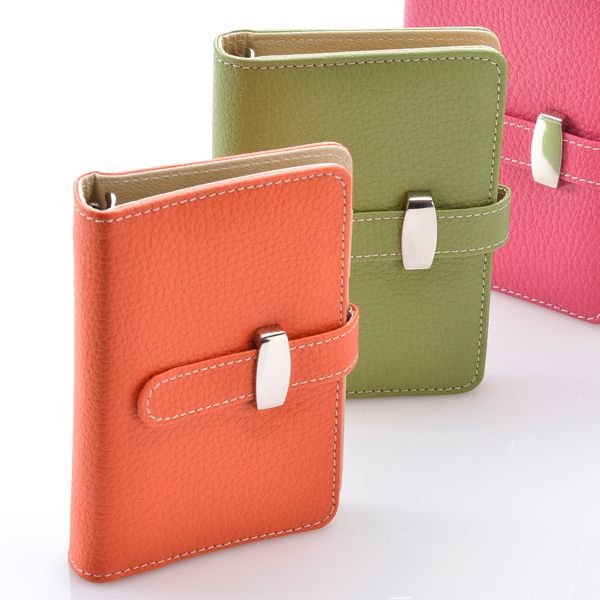 名入れ カラフルレザー6穴手帳カバー 単品