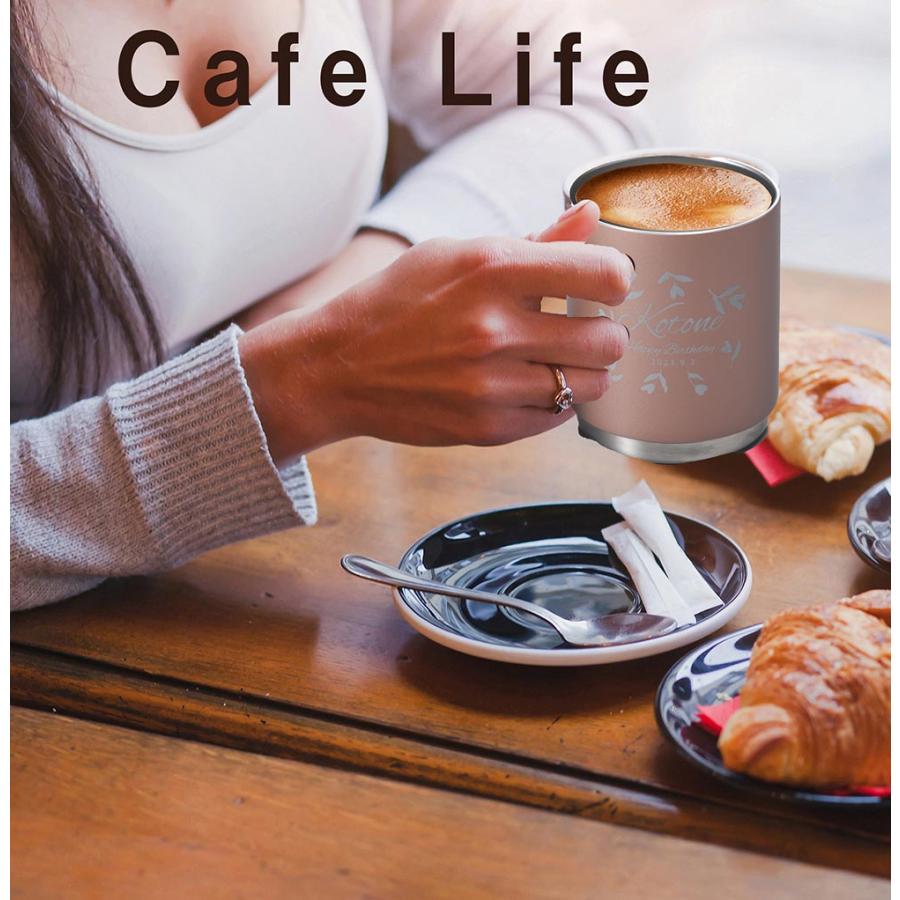 名入れ サーモス THERMOS フタ付 真空断熱マグカップ メタリックカラー 350ml