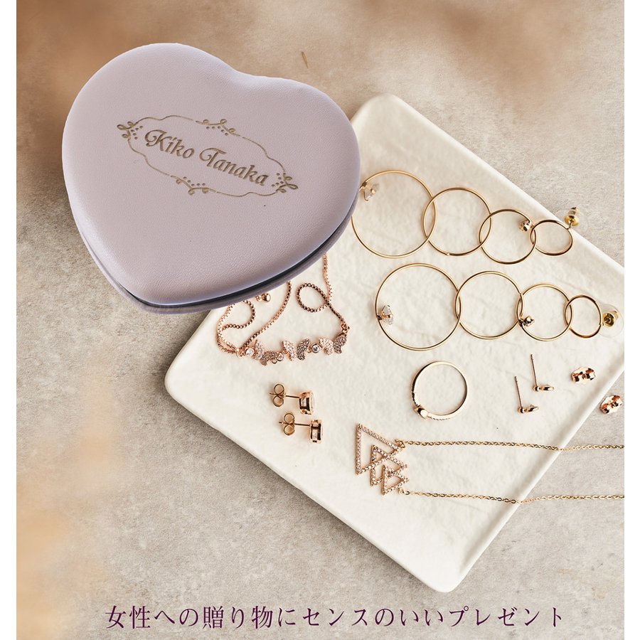 名入れ ハートコンパクトミラー 両面タイプ