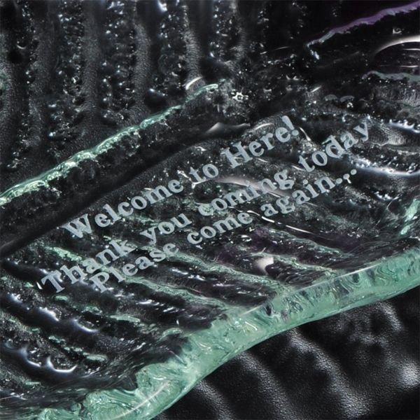 名入れ バリガラス リーフトレー