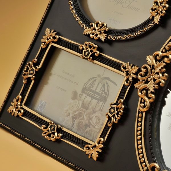 名入れ ネオクラシックフォトフレーム ブラック