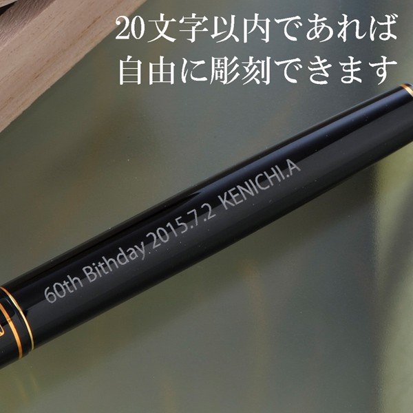 名入れ 万年毛筆 本家 べっこう調