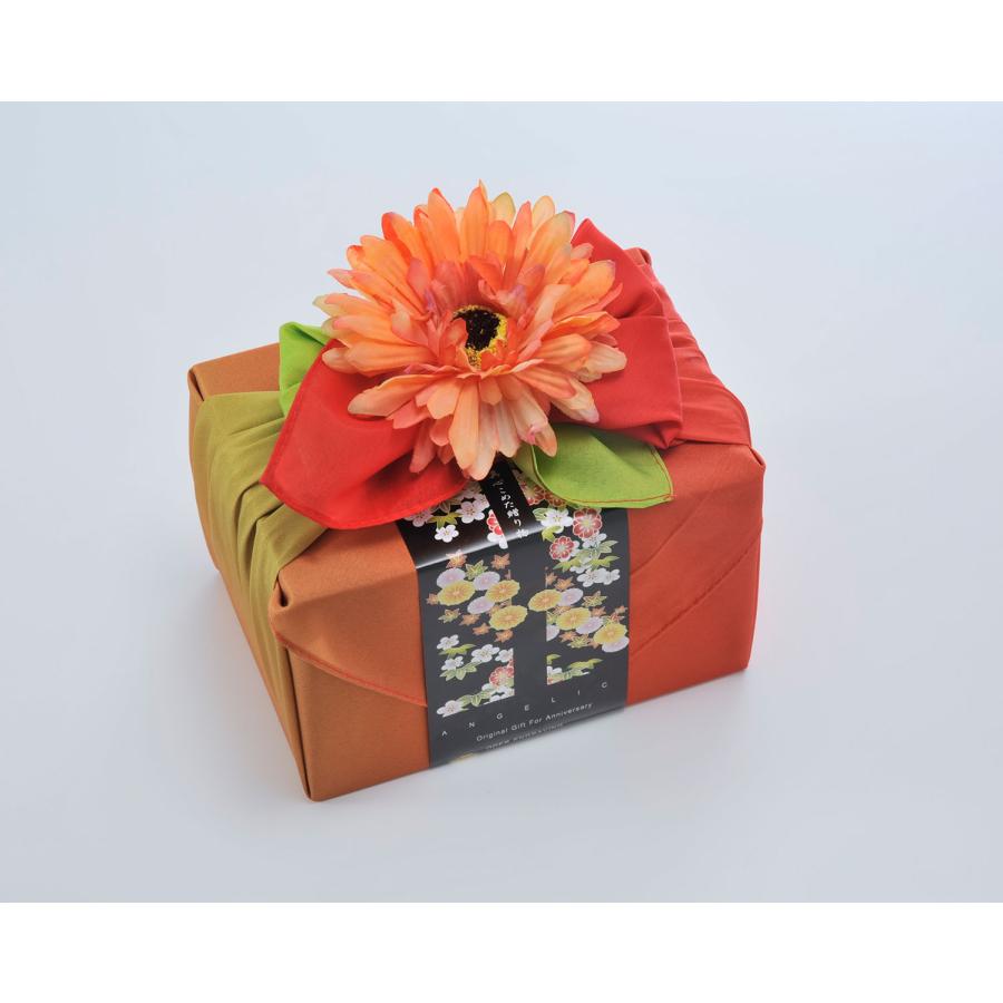 【有料オプション包装】グラデーション風呂敷+掛け紙+おまかせコサージュ