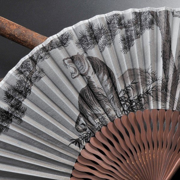 名入れ My扇子 虎柄