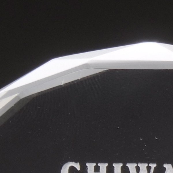 名入れ クリスタル製サークルミニ盾オブジェ