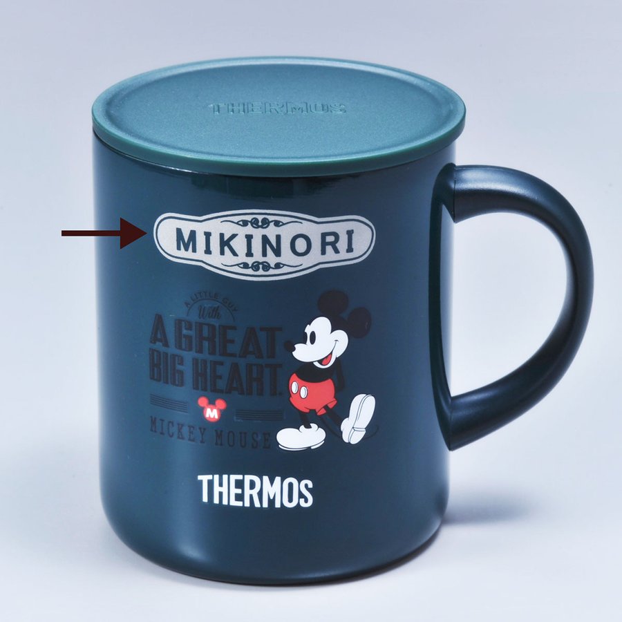 【在庫限り】名入れ SXX サーモス THERMOS フタ付 真空断熱マグカップ 350ml ミッキー or ミニー 単品