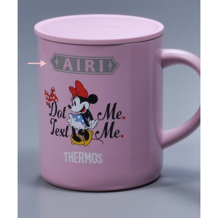 【在庫限り】名入れ SXX サーモス THERMOS フタ付 真空断熱マグカップ 350ml ミッキー or ミニー 単品
