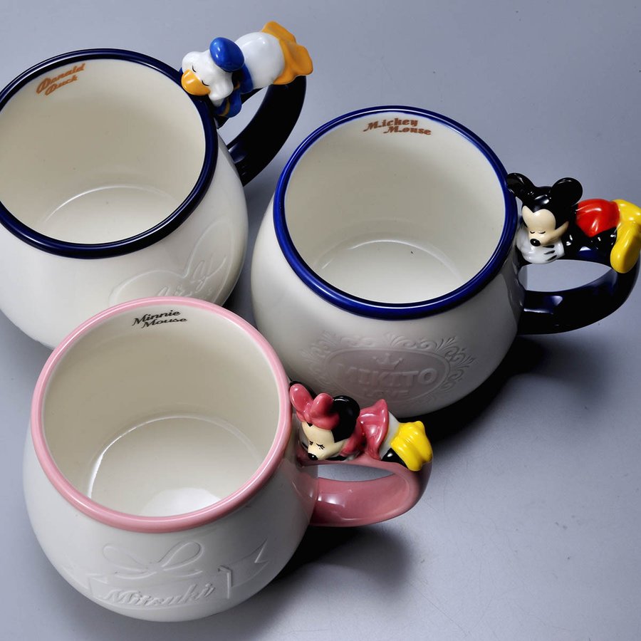 名入れ ディズニー 取っ手付 すやすやマグカップ