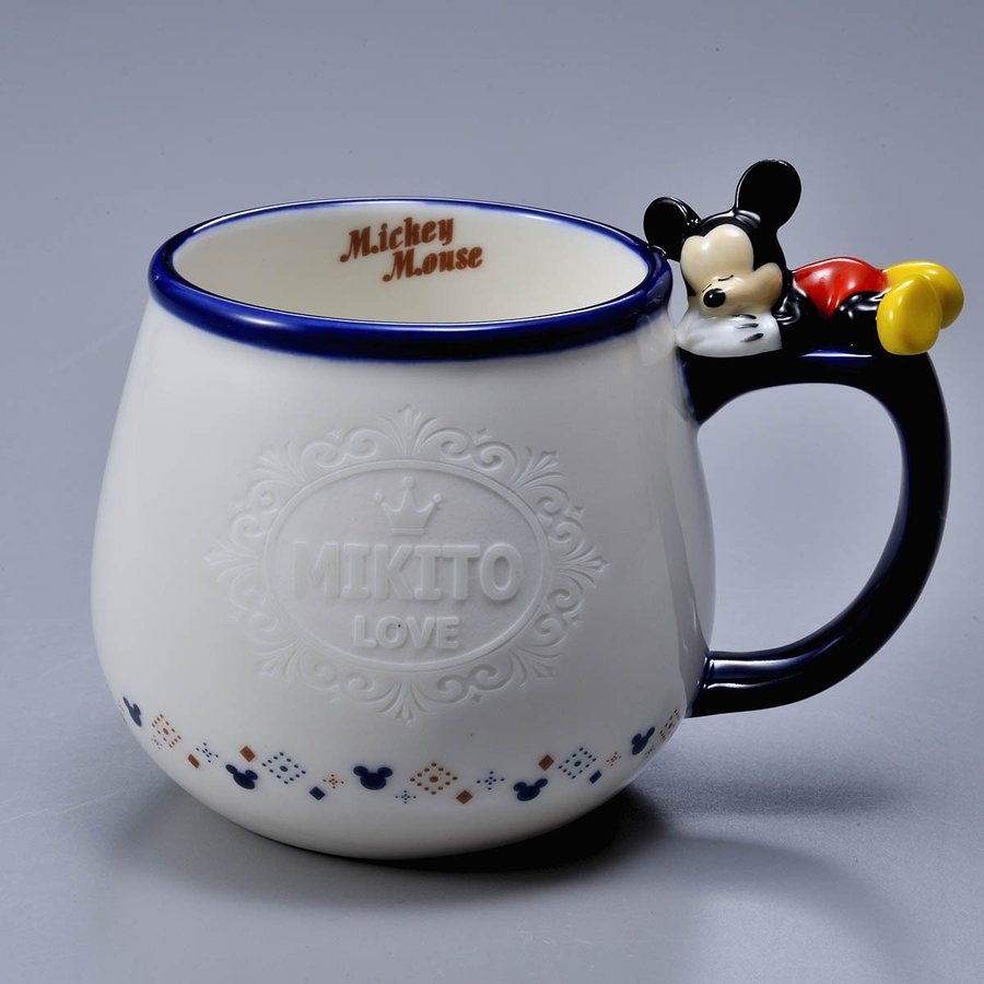 名入れ ディズニー 取っ手付 すやすやマグカップ
