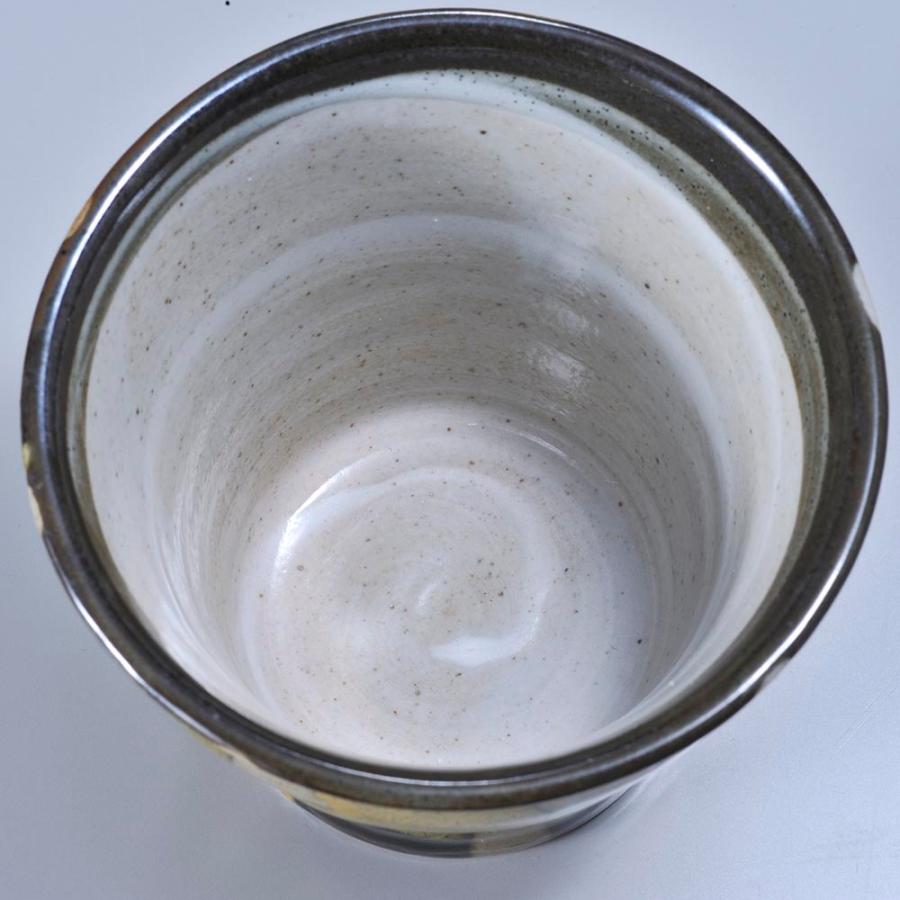 名入れ 日本製 美濃焼 さざ波 焼酎カップ 木箱入り