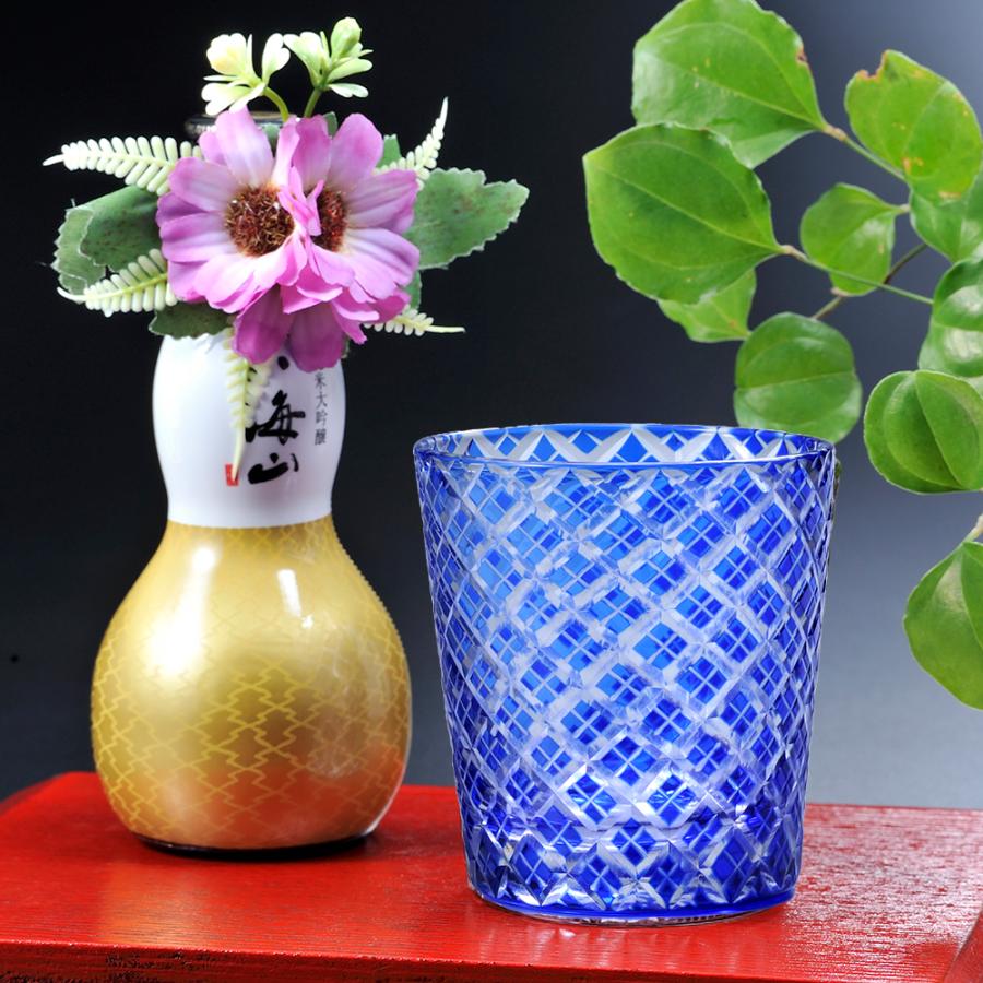 名入れ 八海山 純米大吟醸 ひょうたん瓶 180ml & 江戸菱角 青