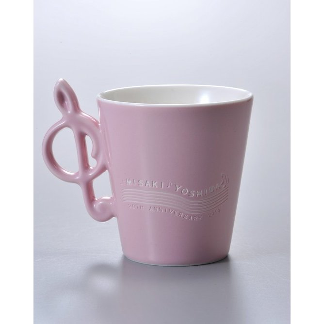 名入れ ト音記号マグカップ 単品 ピンク