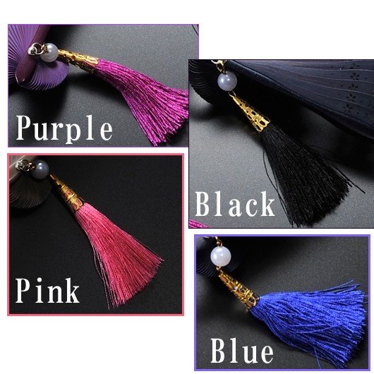 名入れ My扇子 メタルタッセル付 山桜