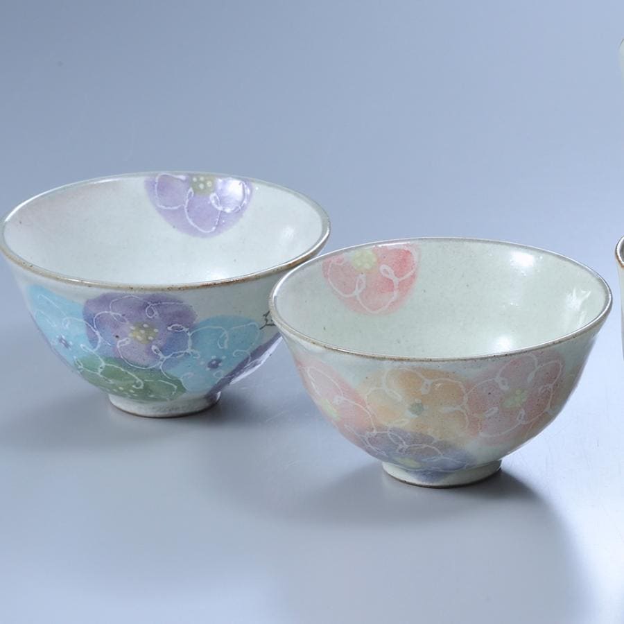 名入れ ペア茶碗セット 一珍花 夫婦茶碗 2点 ペアセット 木箱入り
