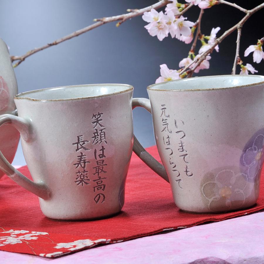 名入れ 美濃焼 一珍花 マグカップ 木箱入り