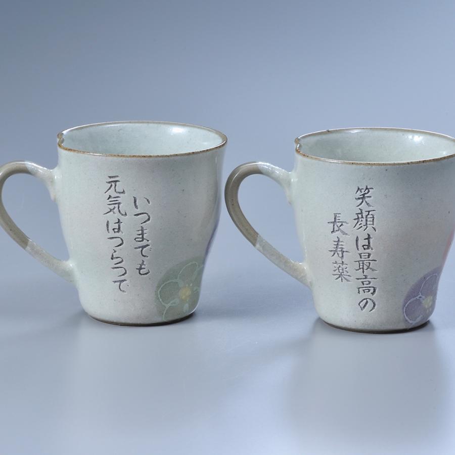名入れ 美濃焼 一珍花 マグカップ 木箱入り