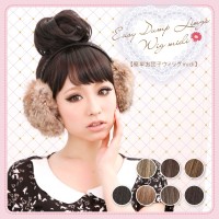 ポイントウィッグ 簡単お団子ウィッグ midi 7色バリエーション 耐熱ファイバー【Angeliqueアンジェリーク】|エクステ