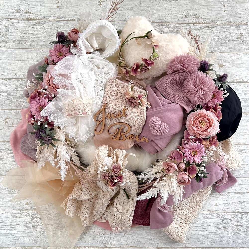 baby&kids くすみカラーの花冠 baby&kids くすみカラーの花冠