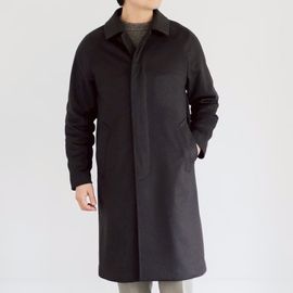 ON FRIDAY ステンカラーコート　ウールカシミヤ混　比翼仕立て ANGLAIS アングレー公式オンラインショップ/大人の男性のための上質な