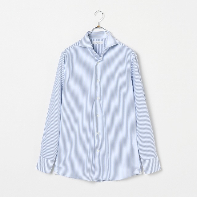 【美品】トラディショナルウェザーウェア ストライプシャツ KESWICK ケズウィック｜ブルー ペンシル ストライプ｜メンズ｜シャツ