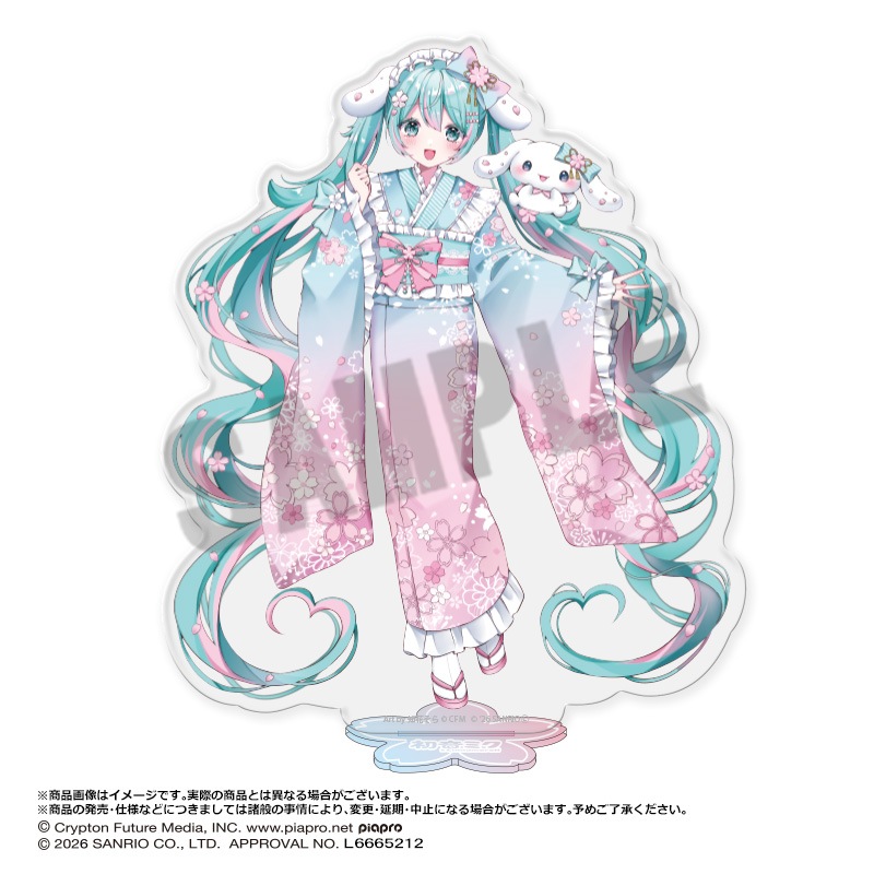 6月予約】初音ミク×シナモロール 夢桜ver. アクリルスタンド | 作品