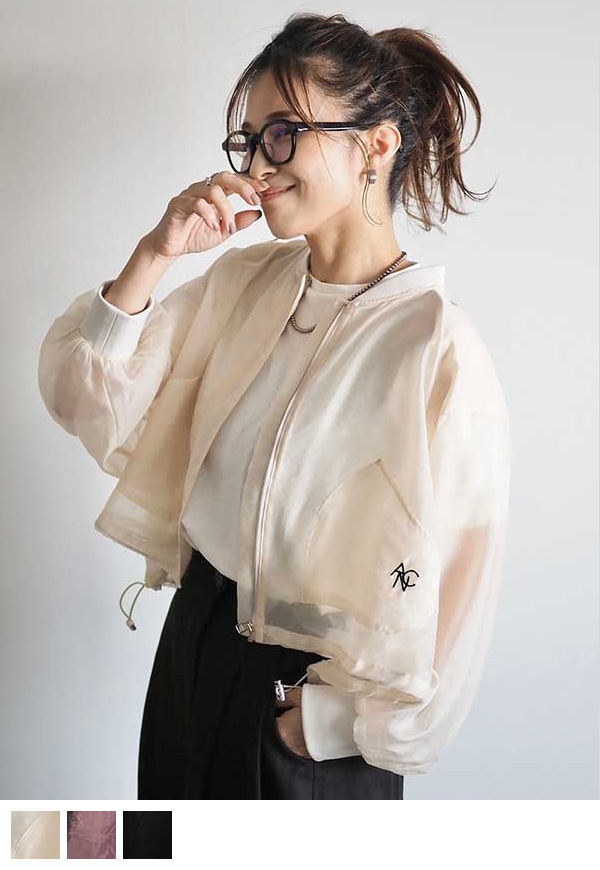 シアーZIPブルゾン