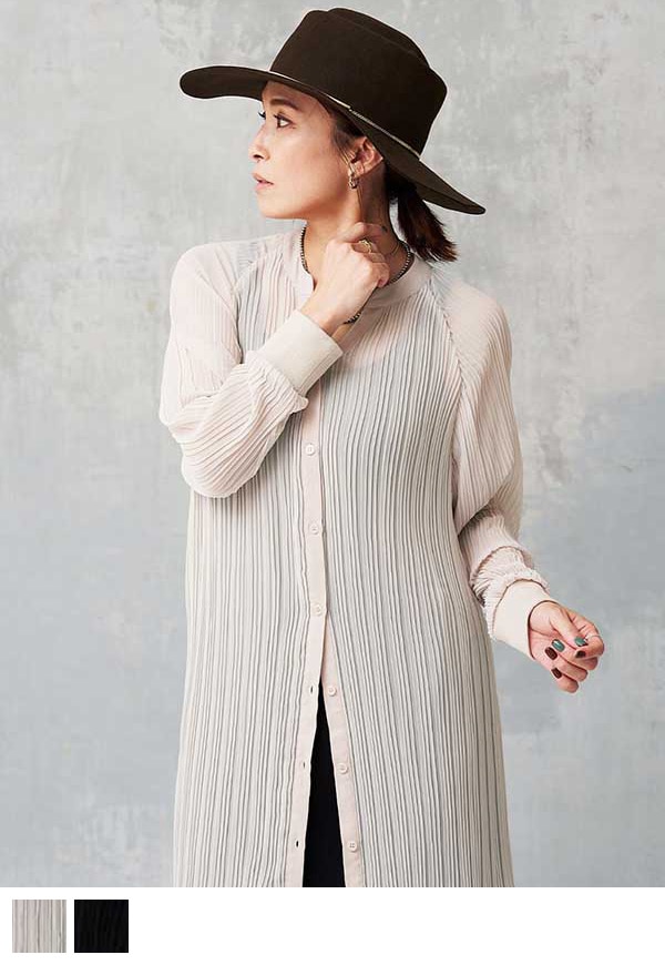 シアープリーツワンピース