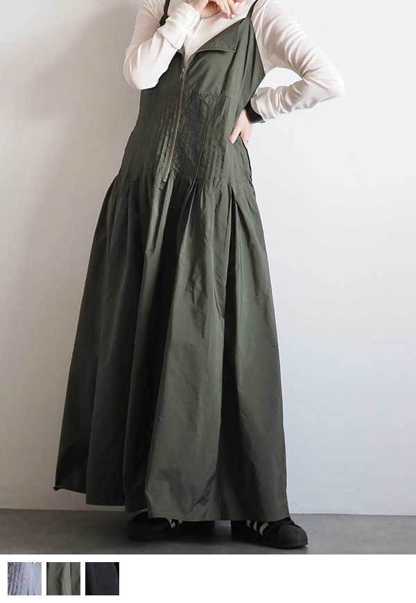 ピンタックキャミワンピース