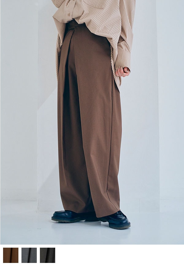 Front Tuck Pants/フロントタックパンツ | パンツ | ANIECA ONLINE