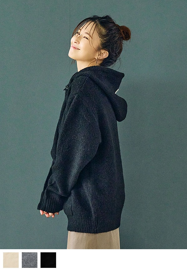 【在庫なし】Knit Hoodie/ニットフーディー