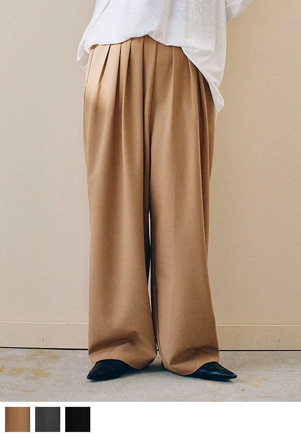 3 Tuck Easy Pants/スリータック イージーパンツ