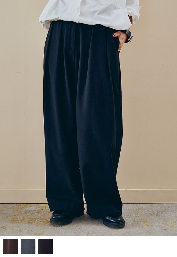 【10月30日21時販売開始】Warm Tuck Pants / ウォームタックパンツ