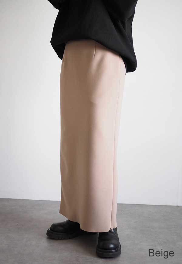 新品ANIECAアニーカ/ヘムジップロングスカート 在庫なし】ヘムジップストレッチセミタイトスカート | スカート