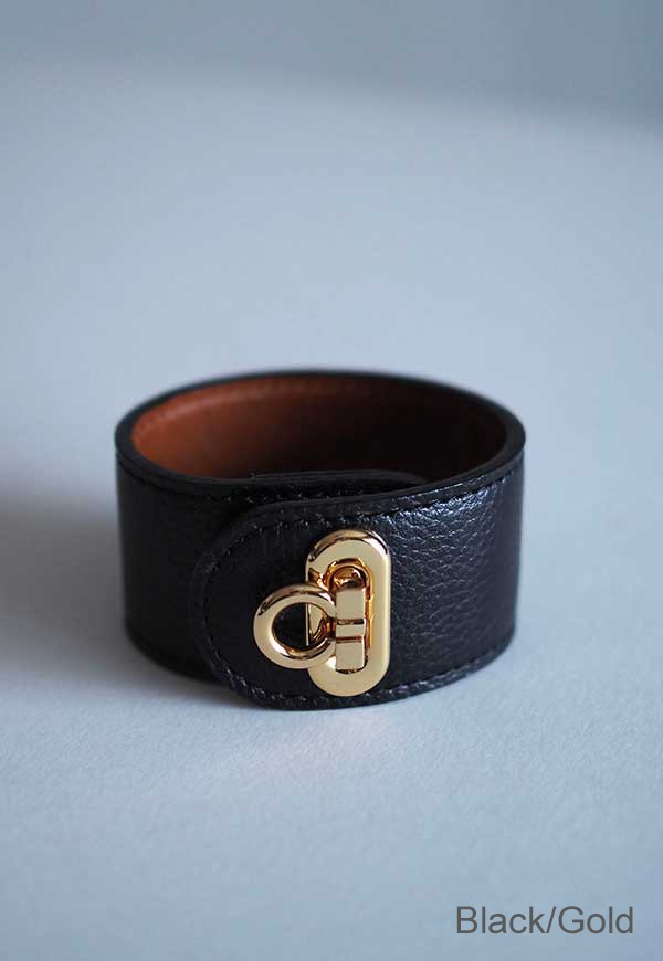 anieca アニーカ　ブラックレザーバングル　極美品 ANIECA 】Leather Bangle | valance 福井｜レディース セレクト