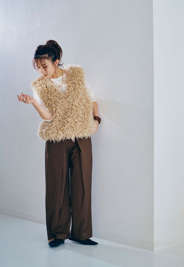 9月11日11:30販売開始】Front Tuck Pants/フロントタックパンツ
