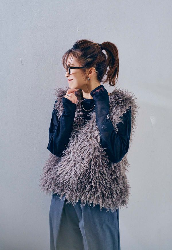 Curly Fur Vest/カーリーファーベスト | アウター | ANIECA ONLINE