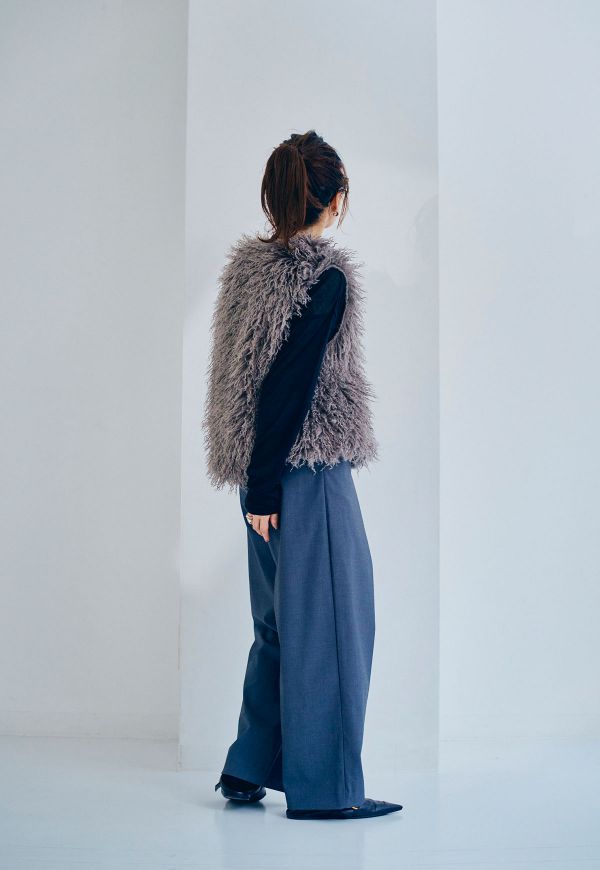 Curly Fur Vest/カーリーファーベスト | アウター | ANIECA ONLINE