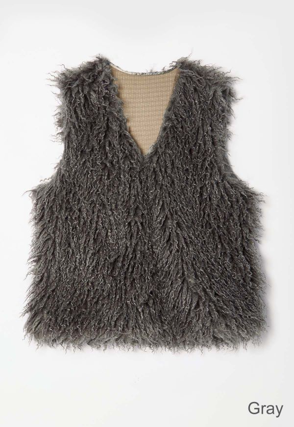 ANIECA カーリーファーベスト　グレー Curly Fur Vest/カーリーファーベスト | アウター | ANIECA ONLINE