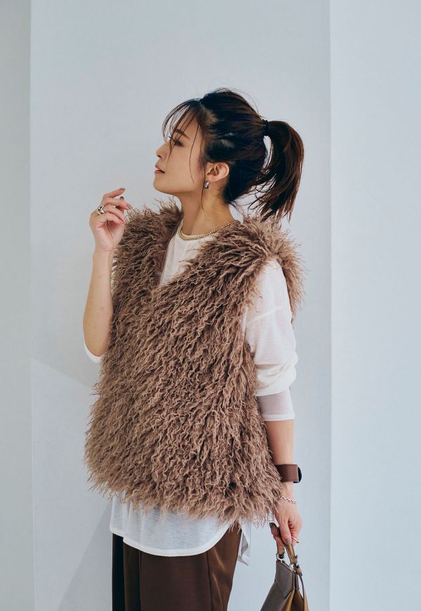 新商品】Curly Fur Vest/カーリーファーベスト | アウター