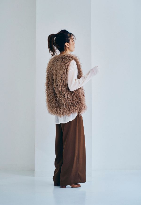 CALMER FUR VEST / ファーベスト 予約》FUR VEST / ファーベスト（ベスト）｜CALMER（カルメール