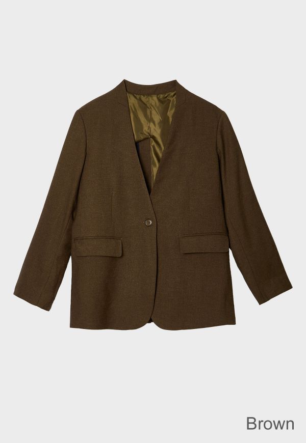 9月11日11:30販売開始】No Collar Jacket/ノーカラージャケット
