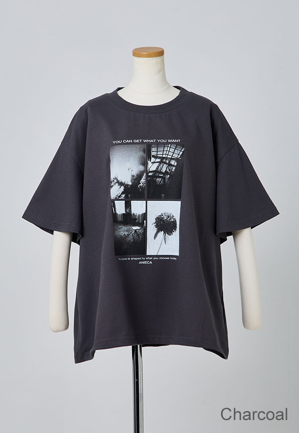 ANIECA アニバーサリーTシャツ　ブラック 7月3日21時販売開始】Photo A Line Tee/フォトAラインTシャツ