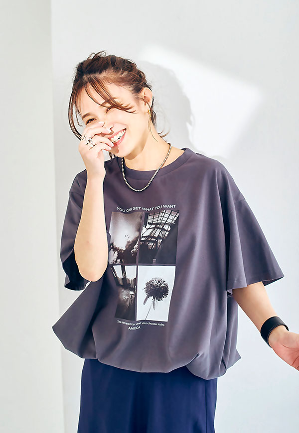 7月3日21時販売開始】Photo A Line Tee/フォトAラインTシャツ