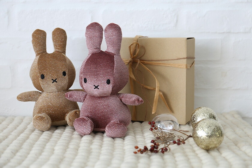 Miffy Corduroy Sparkle 23cm / BTT-043】ボントントイズ ミッフィー