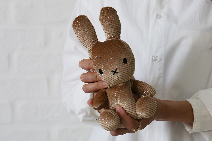 Miffy Corduroy Sparkle 23cm / BTT-043】ボントントイズ ミッフィー