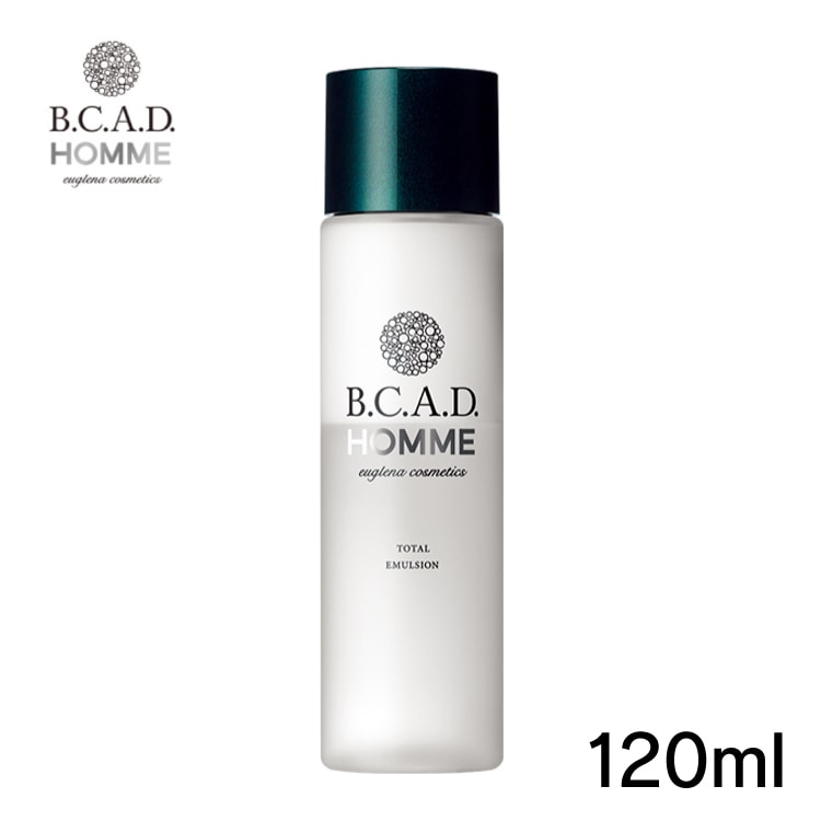 【A倉庫】B.C.A.D. HOMME トータルエマルジョン (保湿液）120ml (天然由来/うるおい補給/ユーグレナ/化粧水/乳液/美容液/BCAD/メンズ保湿液/メンズ/スキンケア/保湿/乾燥/敏感/過敏)保湿  乾燥 乾燥対策